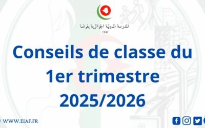 Conseils de classe du 1er trimestre