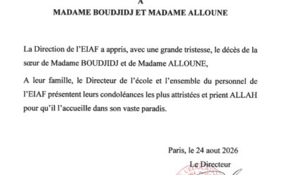 CONDOLÉANCES
